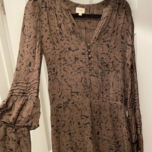 Parker long sleeve shirt dress